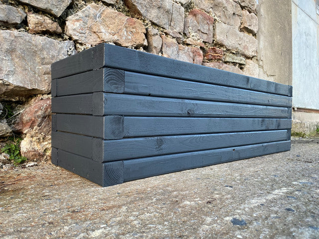 40 x 40 Garden Planters | Somerset Planters | Wooden Planters | Bespokeoutdoor | Wooden Trough Planters