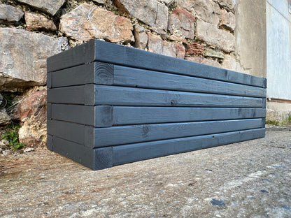 90 x 40 Garden Planters | Somerset Planters | Wooden Planters | Bespokeoutdoor | Wooden Trough Planters