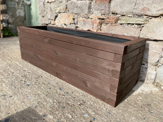 40 x 40 Garden Planters | Somerset Planters | Wooden Planters | Bespokeoutdoor | Wooden Trough Planters