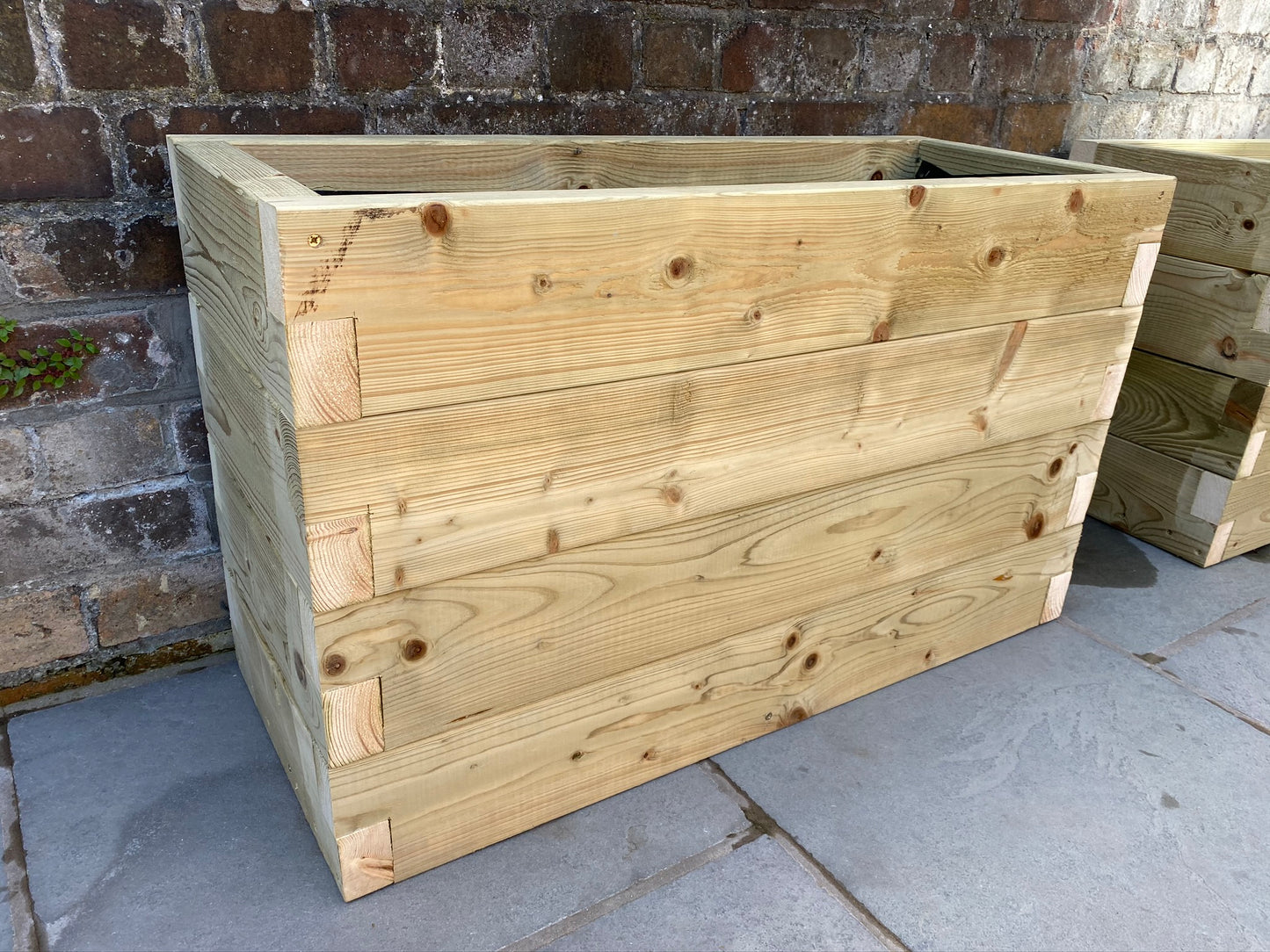 120 x 40 x 60H Garden Planters, Devonshire Planter, Wooden Planters, Wooden Trough Planters