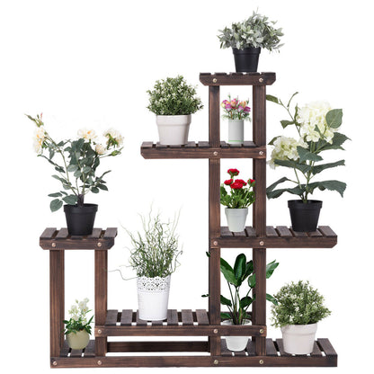 6 Tier Wooden Plant Stand