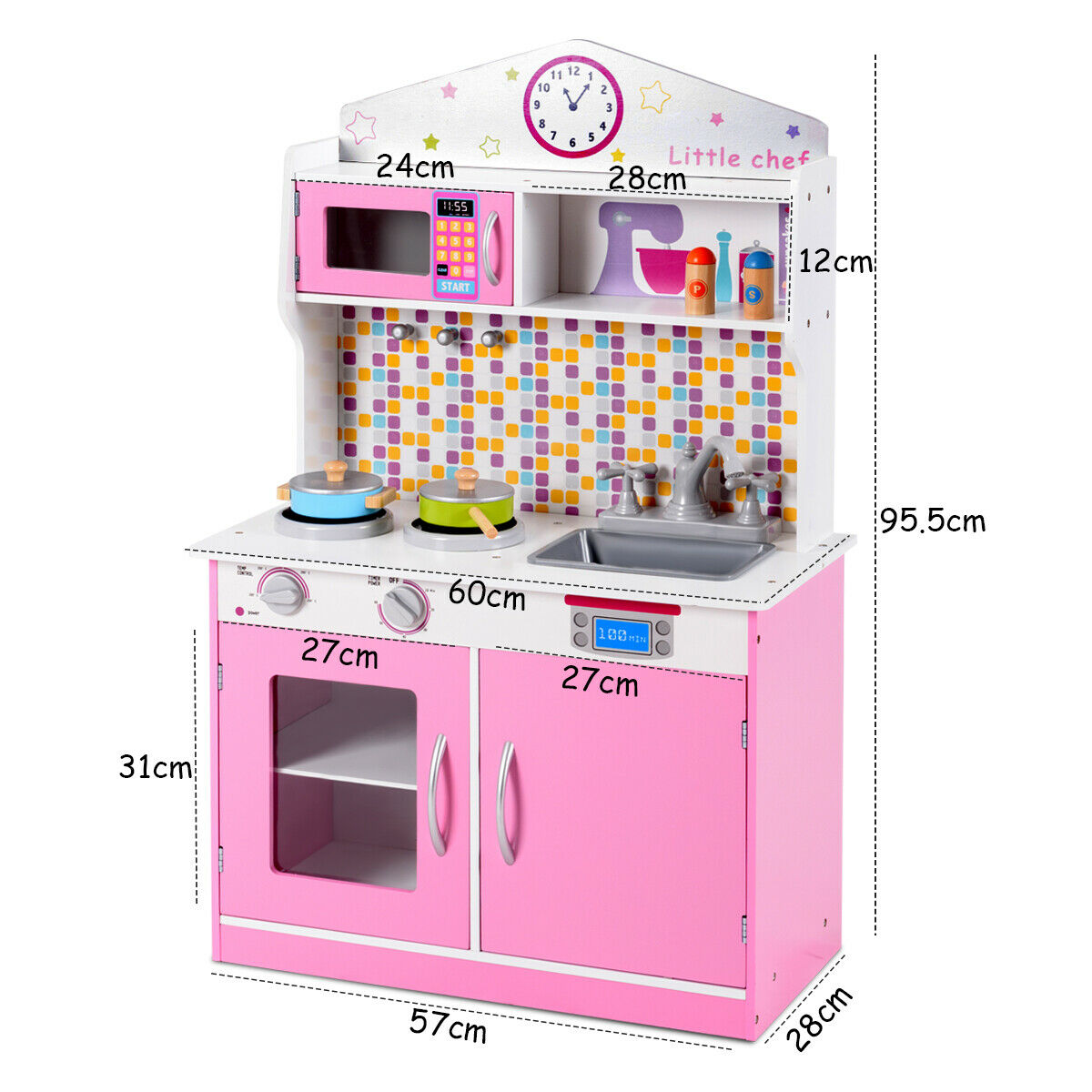 Kids Cooking Pretend Play Toy Set