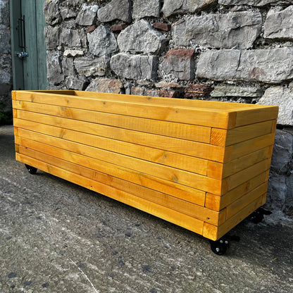 40 x 40 Garden Planters | Somerset Planters | Wooden Planters | Bespokeoutdoor | Wooden Trough Planters