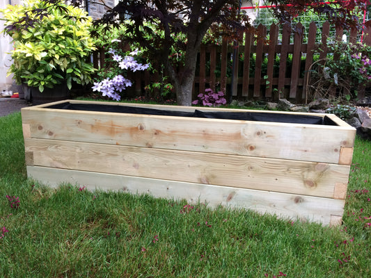 150 x 40 x 45H Garden Planters, Devonshire Planter, Wooden Planters, Wooden Trough Planters