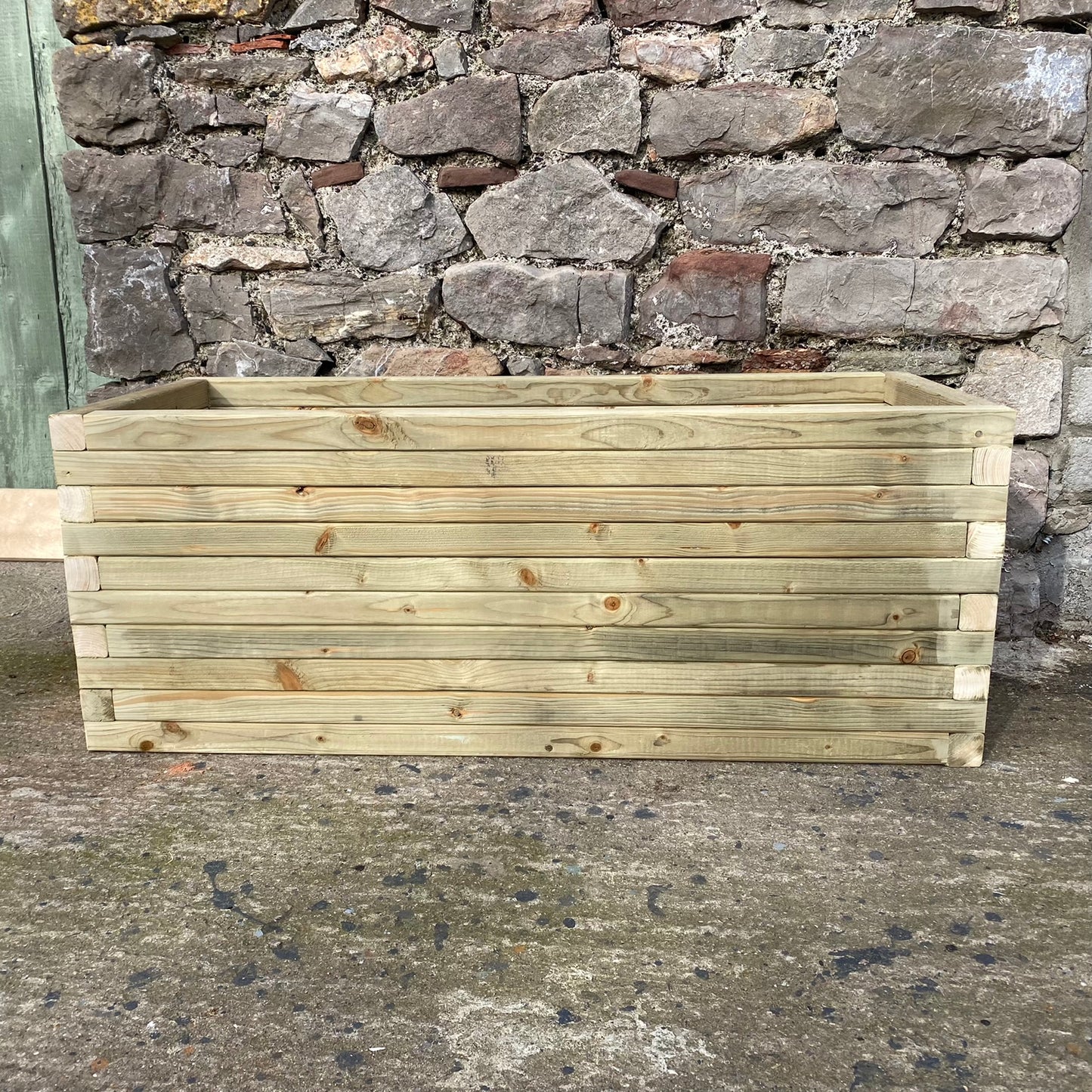 150 x 40 x 60H Garden Planters, Devonshire Planter, Wooden Planters, Wooden Trough Planters