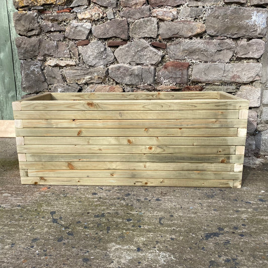 150 x 40 x 60H Garden Planters, Devonshire Planter, Wooden Planters, Wooden Trough Planters