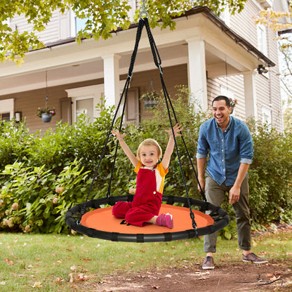 Children's Round Tree Swing-Orange