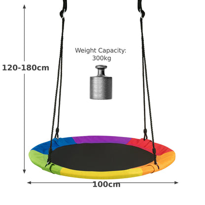 Nest Swing Padded Seat Set Hanging Tree Swing Heights Adjustable