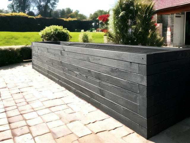 40 x 40 Garden Planters | Somerset Planters | Wooden Planters | Bespokeoutdoor | Wooden Trough Planters