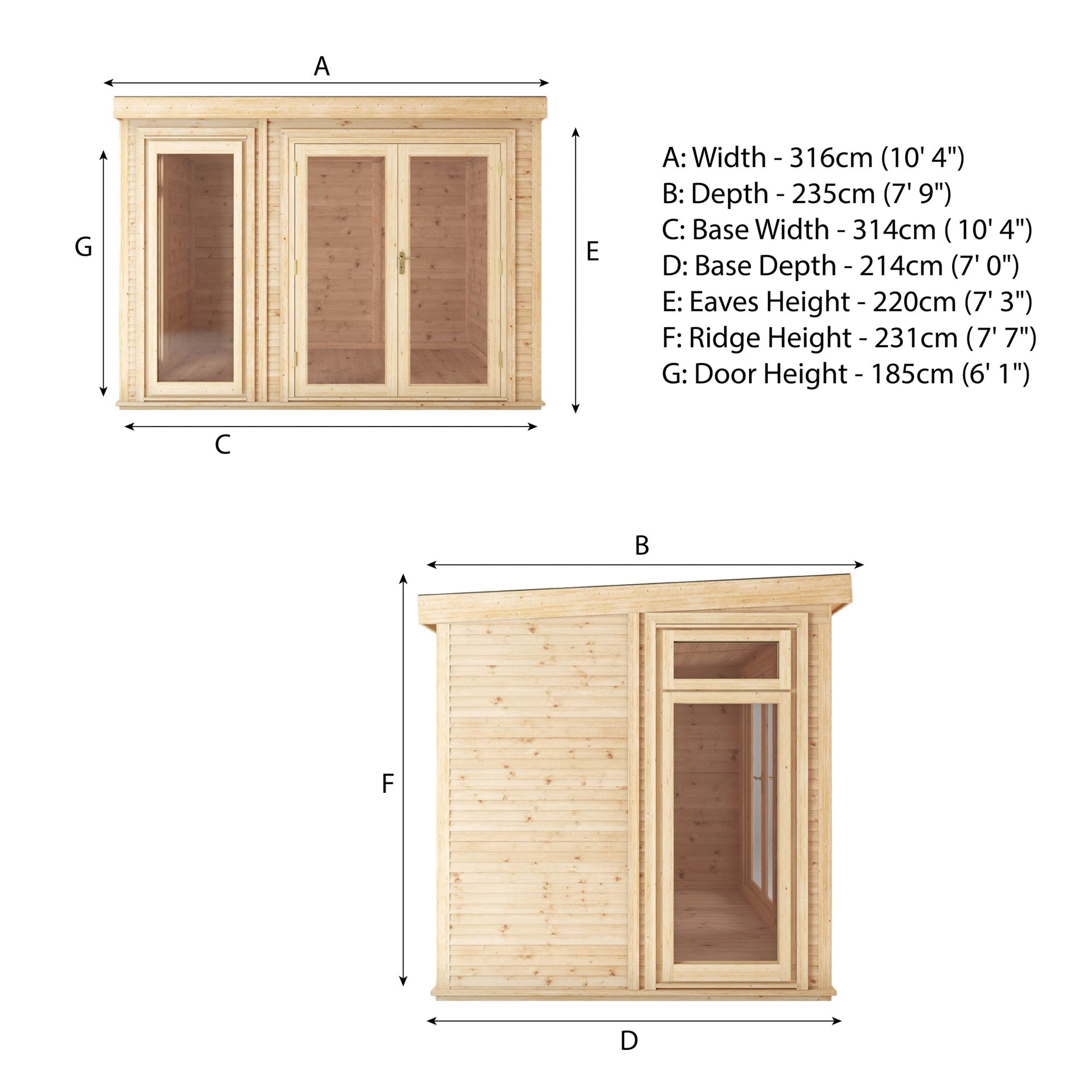 3M X 2M(D) Self Build Insulated Garden Room