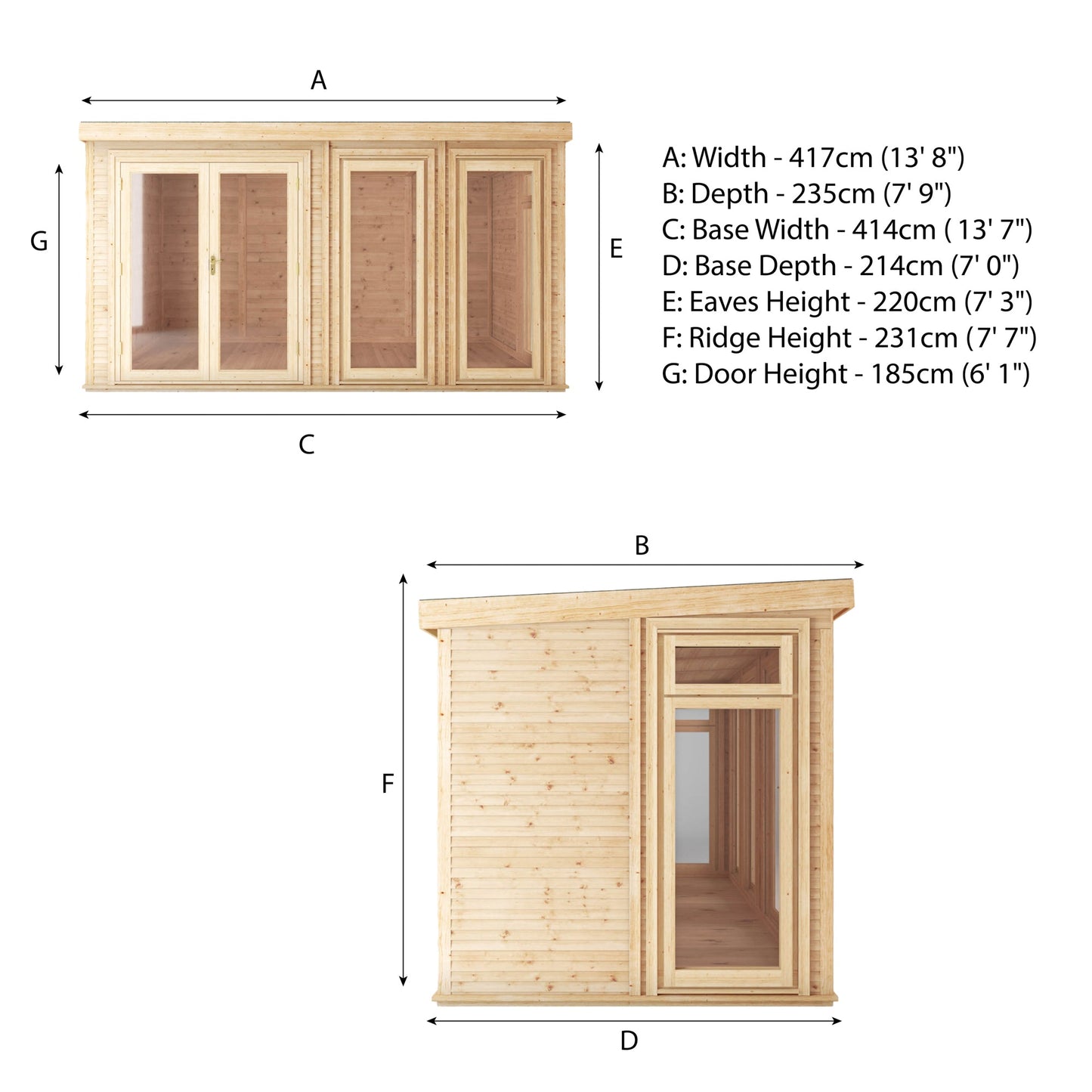 4M X 2M(D) Self Build Insulated Garden Room