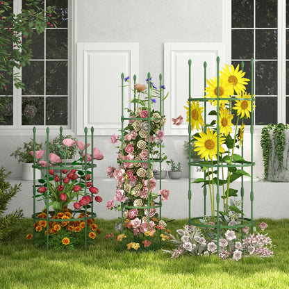 3-Pack Garden Trellis for Climbing Vines Flowers Potted Plants Vegetables Fruits-M