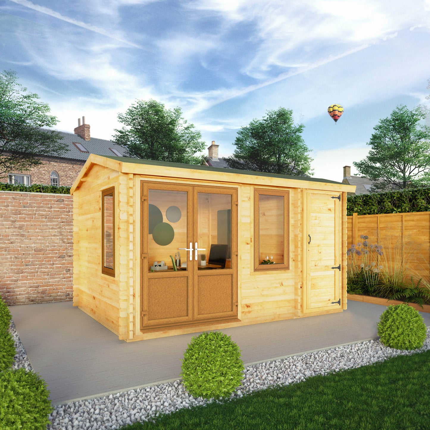 4.1M X 3M Home Office Elite - 44Mm (Upvc Windows & Door) - Oak