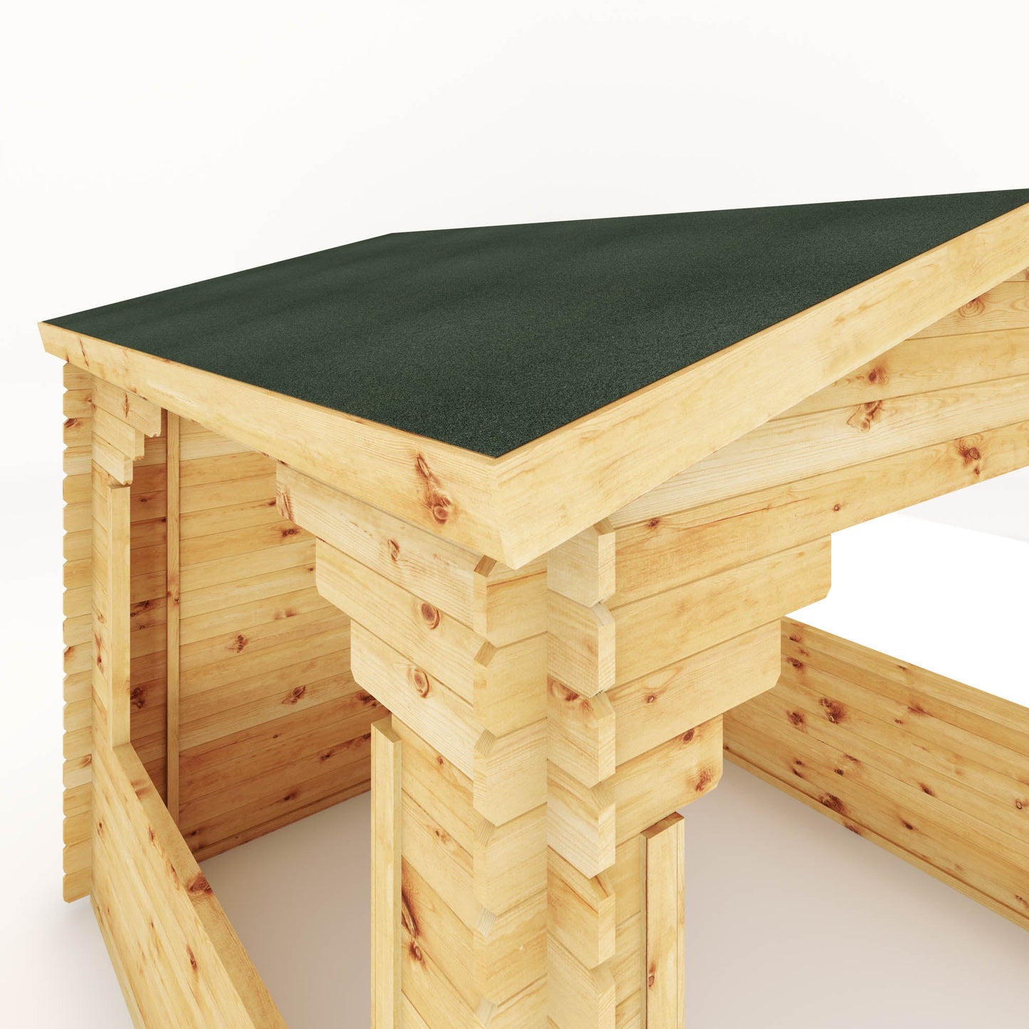 3M X 3M Log Gazebo - 28Mm