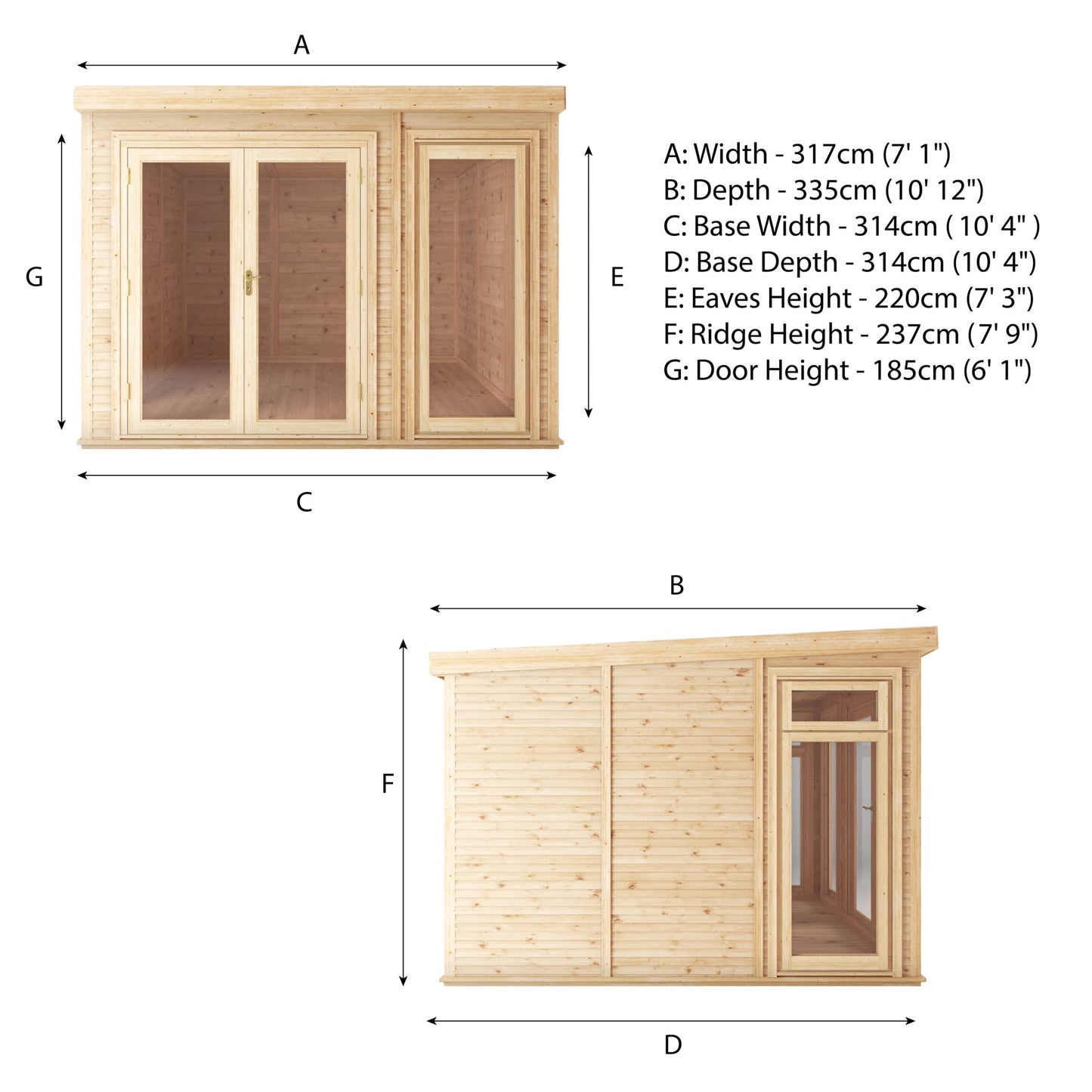 3M X 3M(D) Self Build Insulated Garden Room