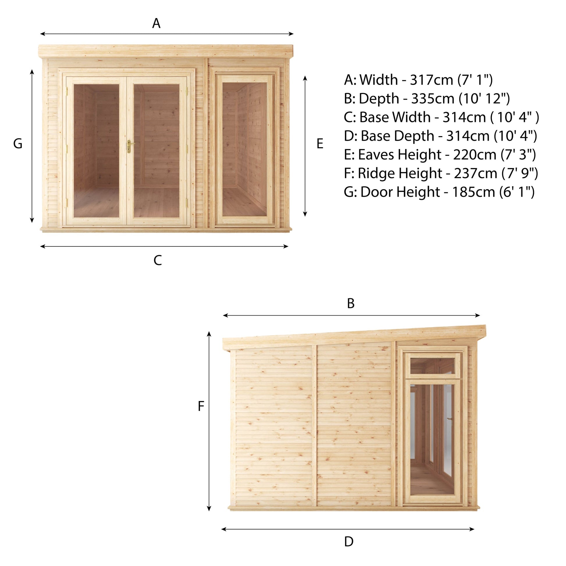 3M X 3M(D) Self Build Insulated Garden Room