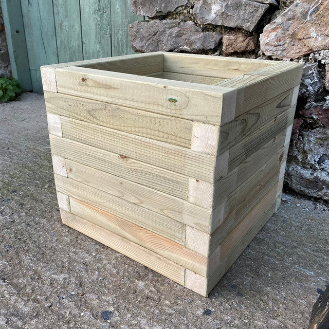 40 x 40 Garden Planters | Somerset Planters | Wooden Planters | Bespokeoutdoor | Wooden Trough Planters