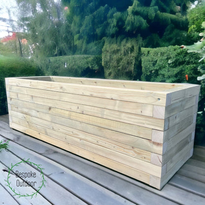 40 x 40 Garden Planters | Somerset Planters | Wooden Planters | Bespokeoutdoor | Wooden Trough Planters