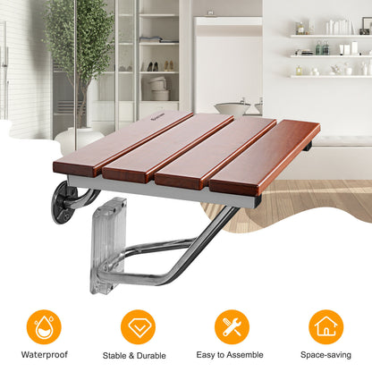 Wall Mounted Foldable Shower Bench Bathroom Stool