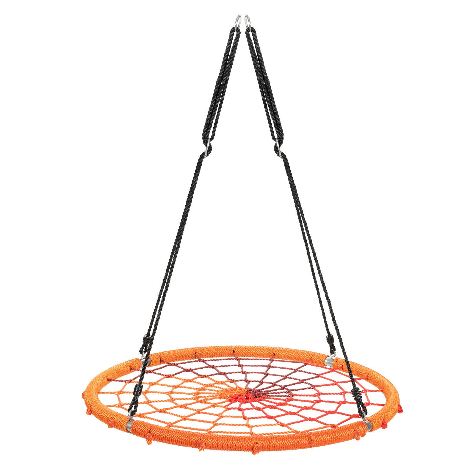 100cm Spider Web Tree Swing Round Children-Orange