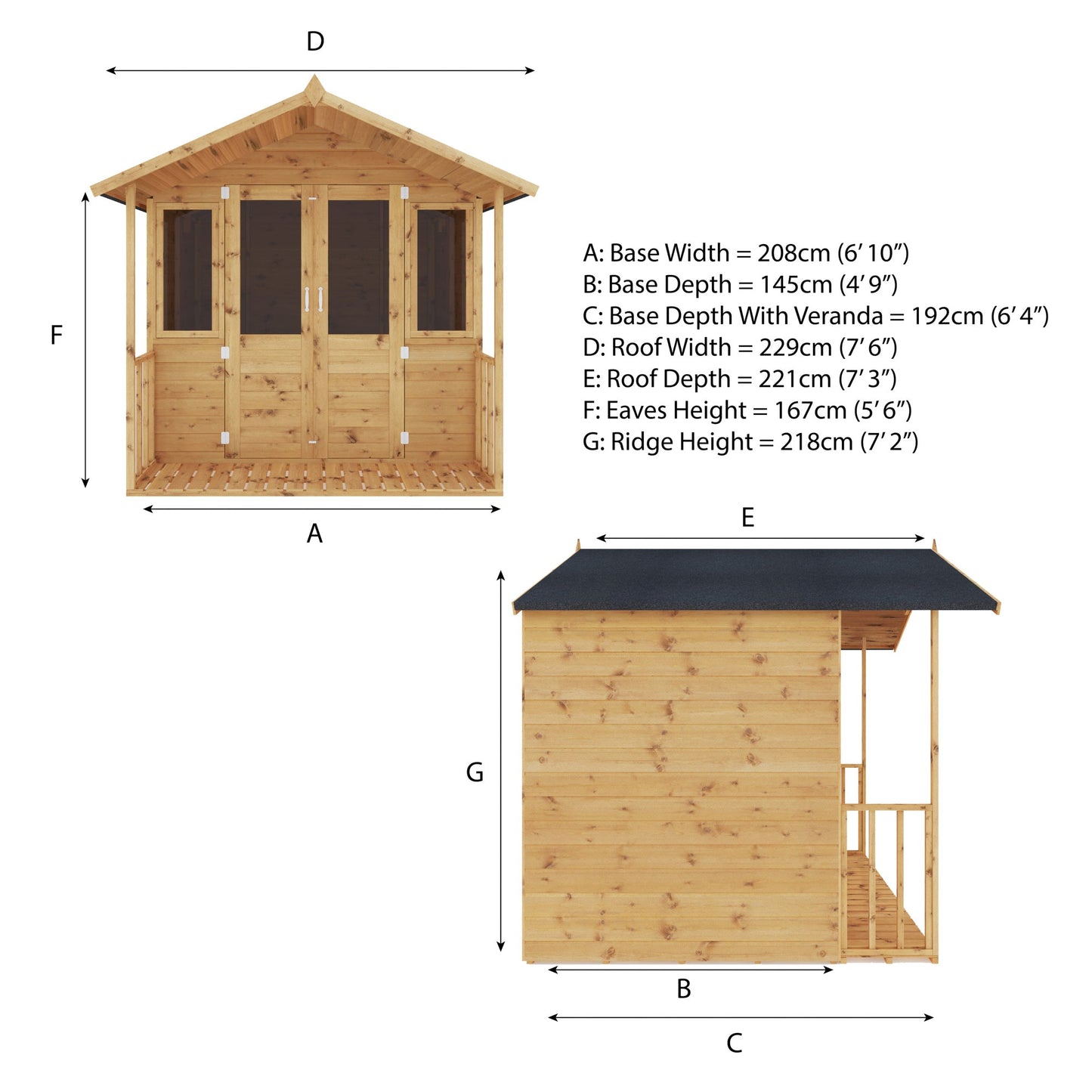 7 X 7 Traditional Summerhouse