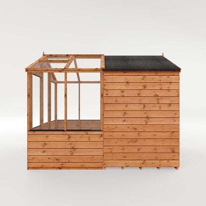 8 X 6 Traditional Apex Greenhouse Combi Shed