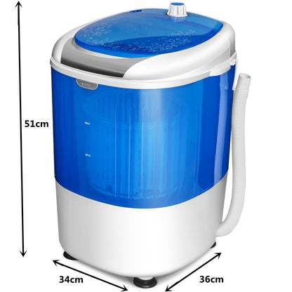 2 in 1 Mini Single Tub Washer Spin Dryer Semi-automatic