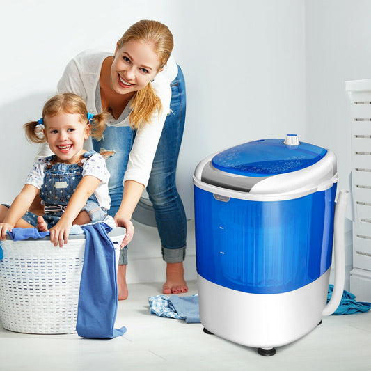 2 in 1 Mini Single Tub Washer Spin Dryer Semi-automatic