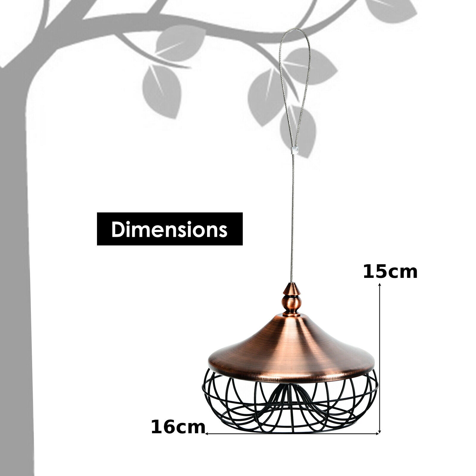 Hanging Suet Fat Ball Feeder for Wild Birds