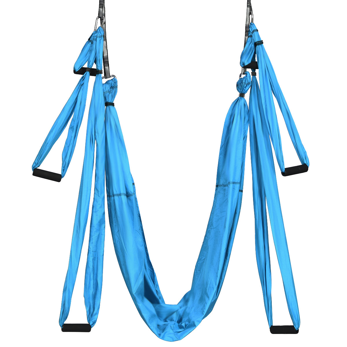 Aerial Yoga Swing with Three Different Lengths of Handle-Lake Blue