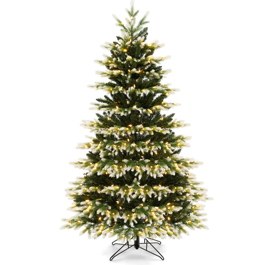 180 cm Artificial Hinged Xmas Tree with 350 LED Lights