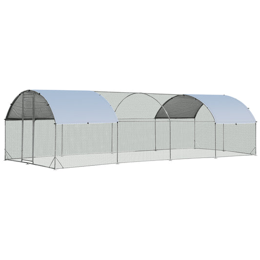 Chicken Coop with Waterproof and Sun-protective Cover for Backyard, Farm-XL