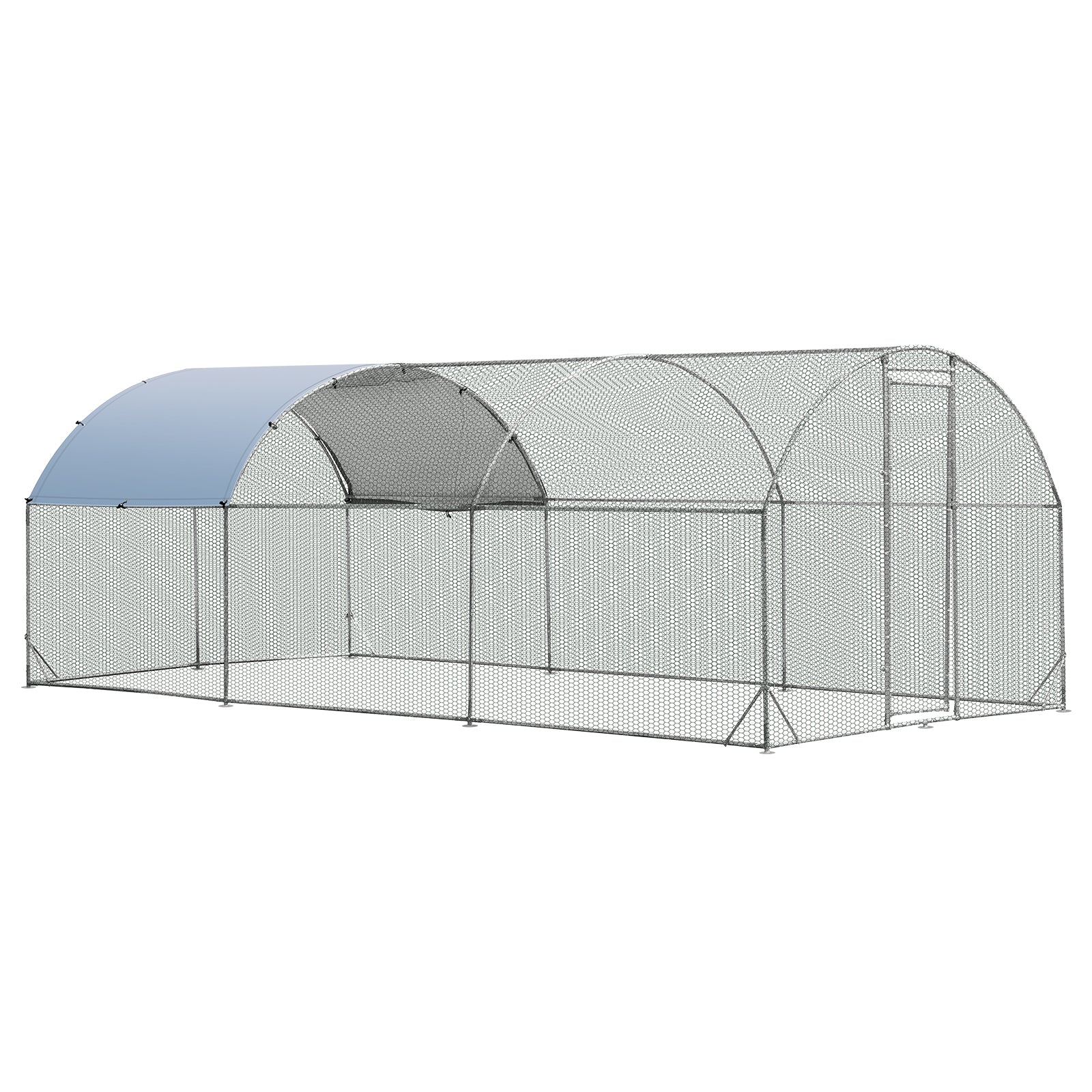 Chicken Coop with Waterproof and Sun-protective Cover for Backyard, Farm-L