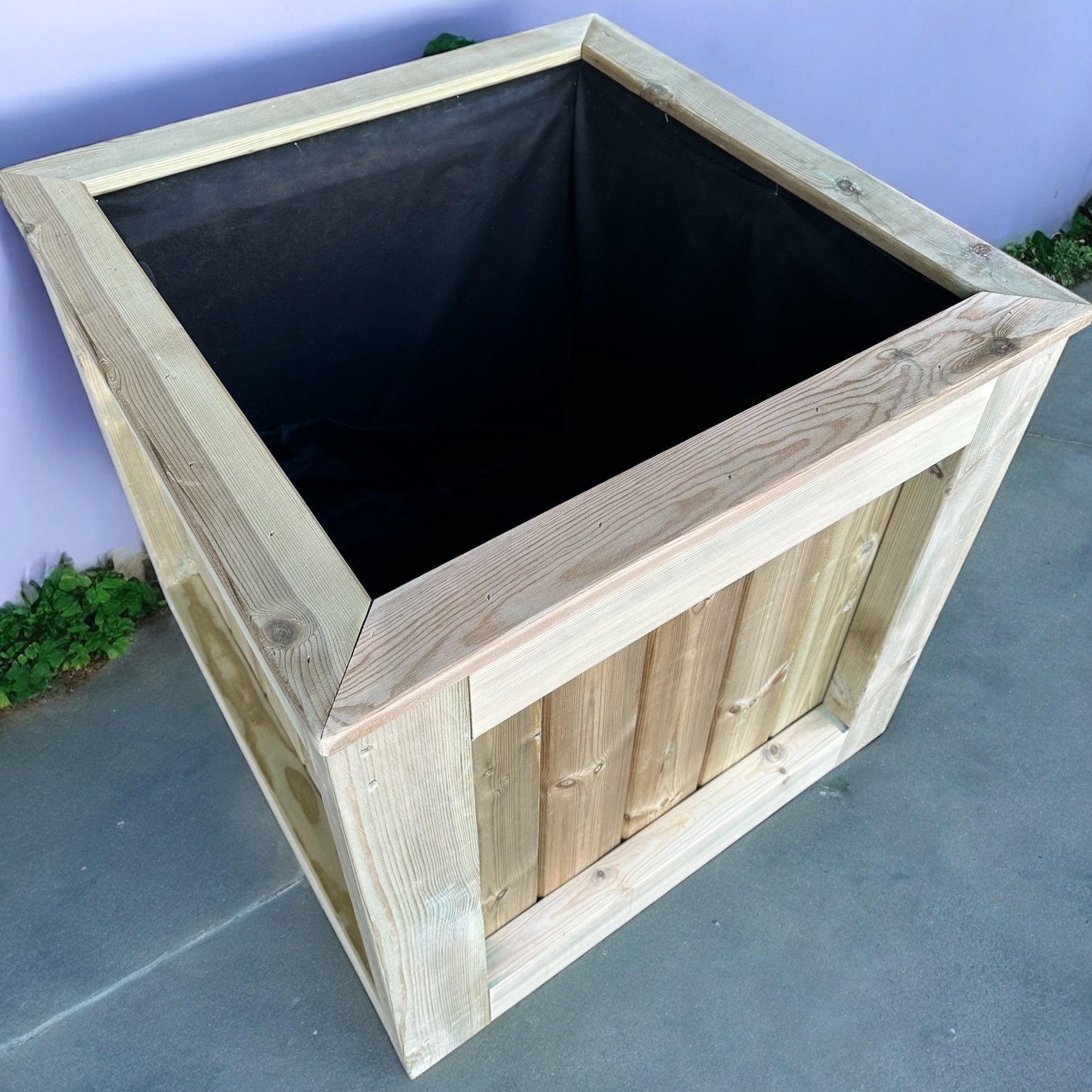 50 x 50 Garden Planters | Chiltern Planters | Wooden Planters | Bespokeoutdoor | Wooden Trough Planters