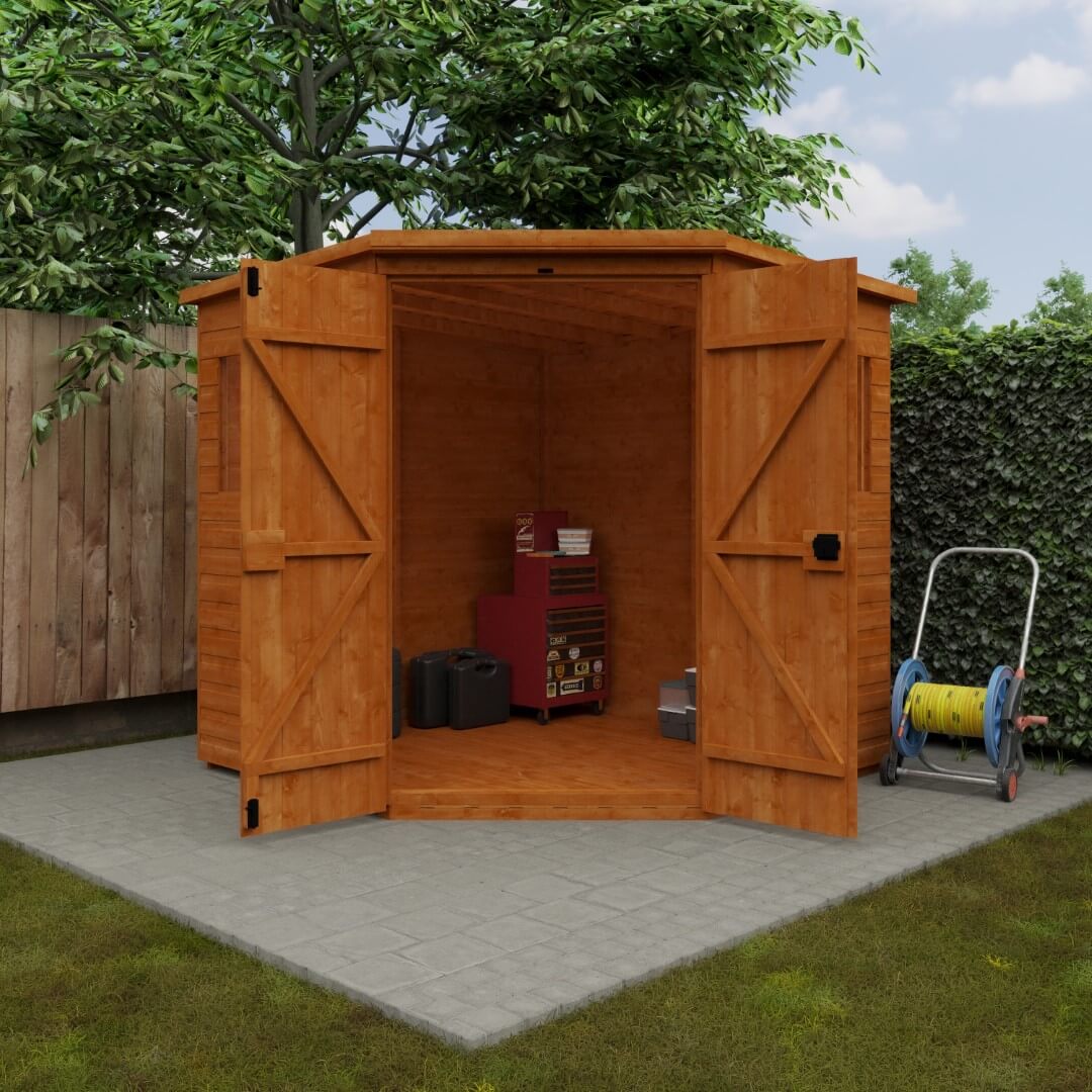 GardenArch 7x7 Corner Shed