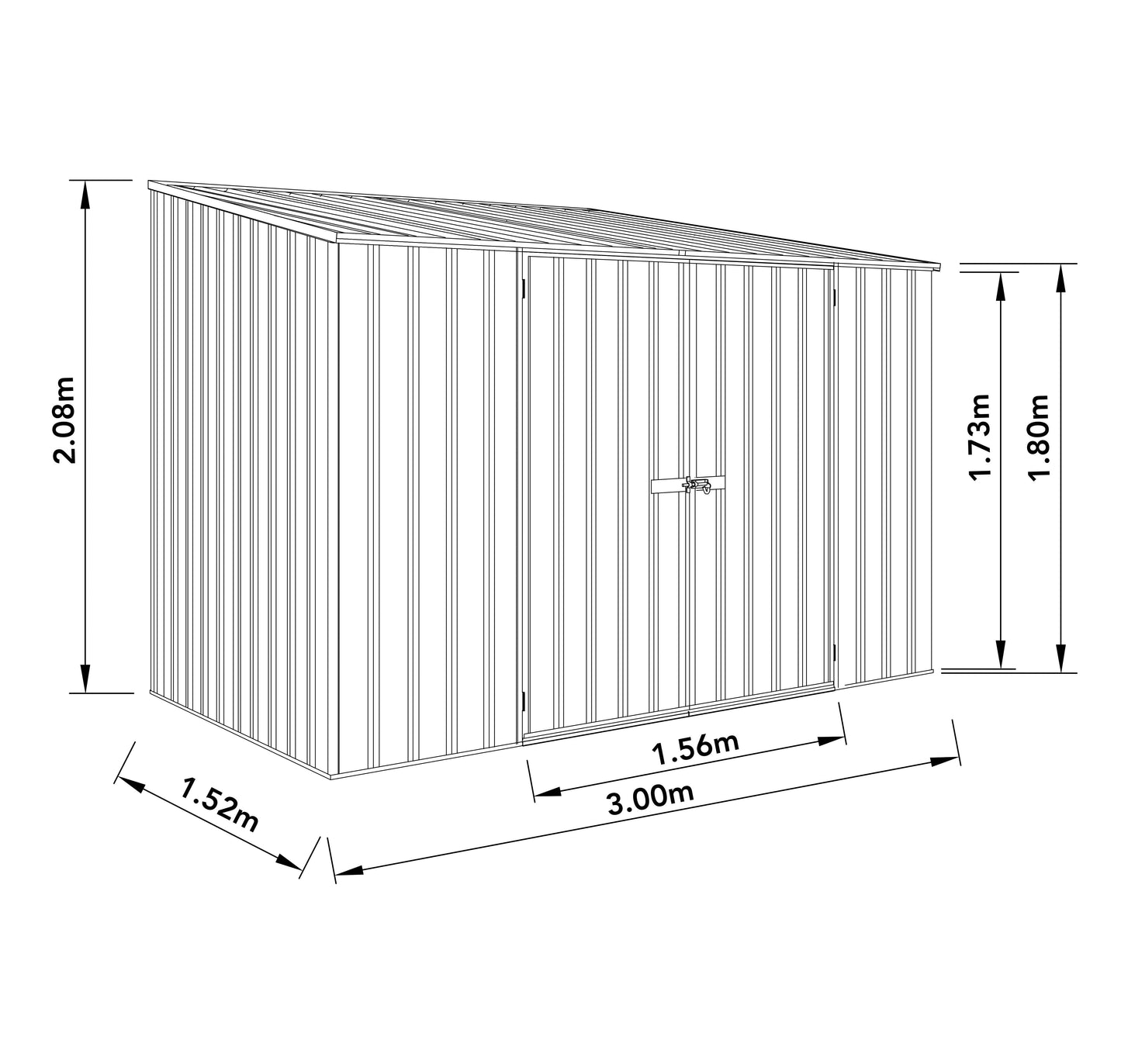 Absco Space Saver 3M X 1.52M - (Pale Eucalyptus)