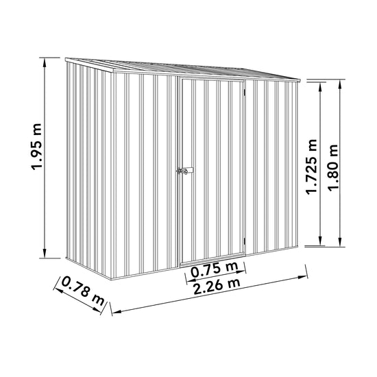 Absco Space Saver 2.26M X 0.78M - (Monument)