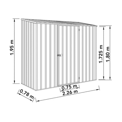 Absco Space Saver 2.26M X 0.78M - (Monument)