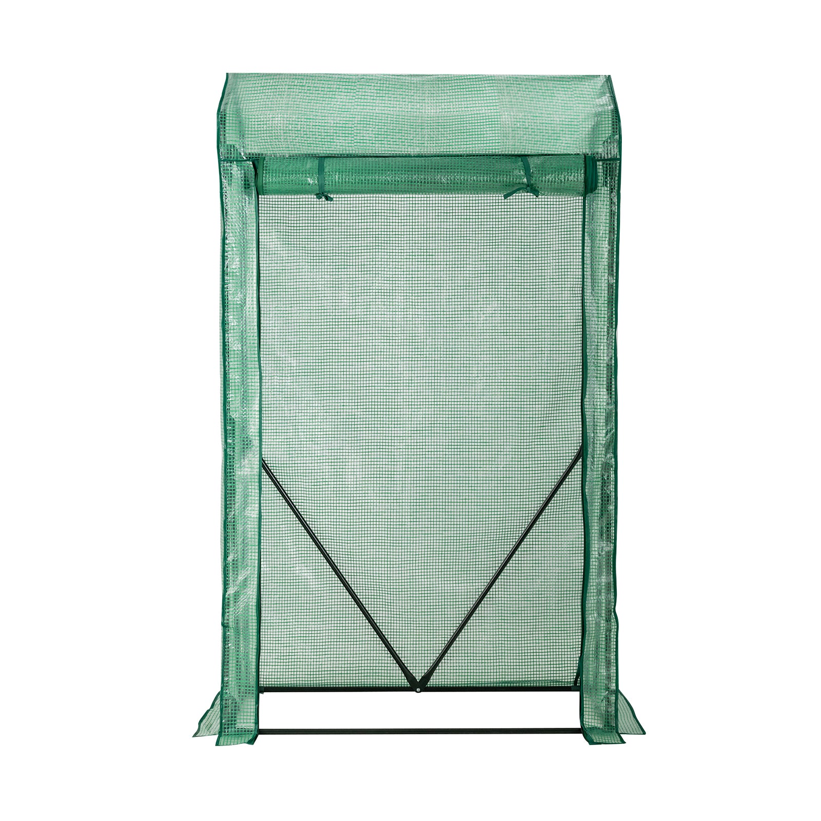 Walk-in Garden Greenhouse with Roll-up Zippered Door