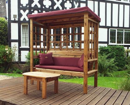 Bramham 3 Seat Arbour Burgundy