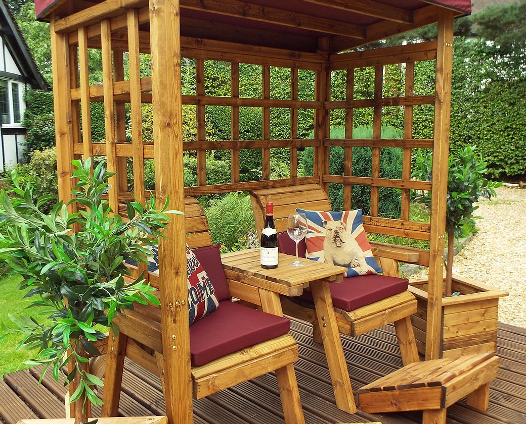 Relax in Style with the Henley Twin Arbour Burgundy Collection