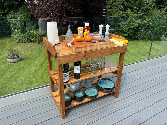 Enhance Your Garden with the Deluxe BBQ Utility Table