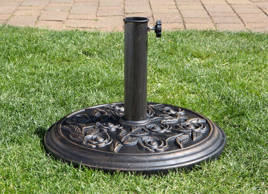 Sturdy Bronze Parasol Base – Stylish & Durable Design