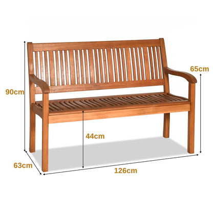 2 Seater Garden Bench for Balcony Patio Backyard and Poolside