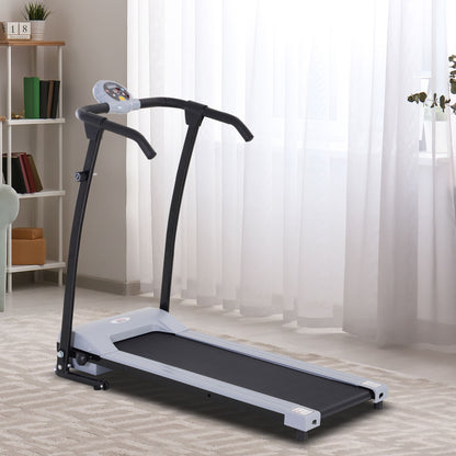 HOMCOM Foldable Walking Treadmill, Aerobic Exercise Machine w/ LED Display, for Home, Office, Fitness Studio