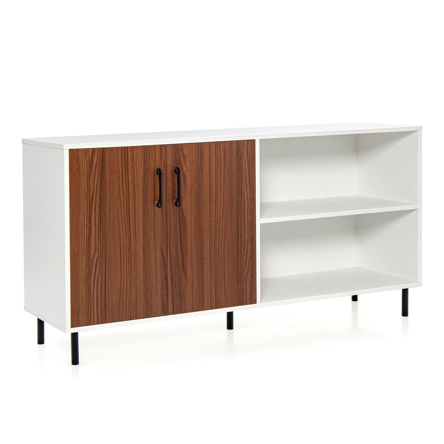 2/4 Door Kitchen Buffet Sideboard with Open Compartments-2Doors