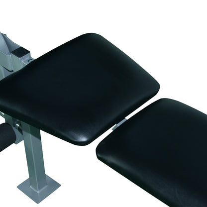 HOMCOM Heavy Duty Adjustable Multi Gym Chest Leg Arm Weight Bench w/4 Incline Postions - Black/Silver