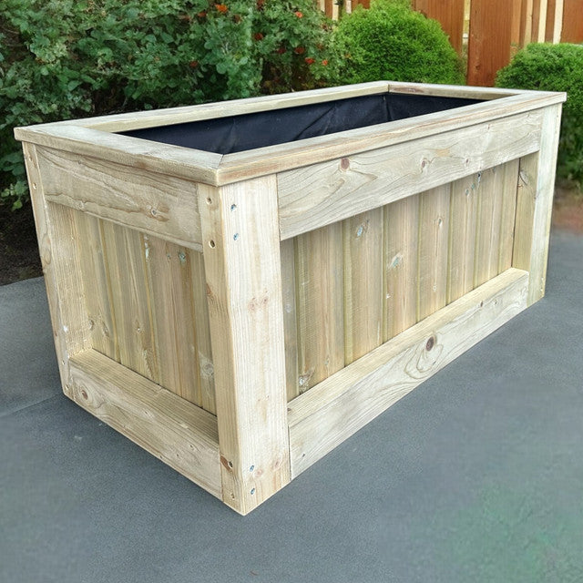 180 x 50 Garden Planters | Chiltern Planters | Wooden Planters | Bespokeoutdoor | Wooden Trough Planters