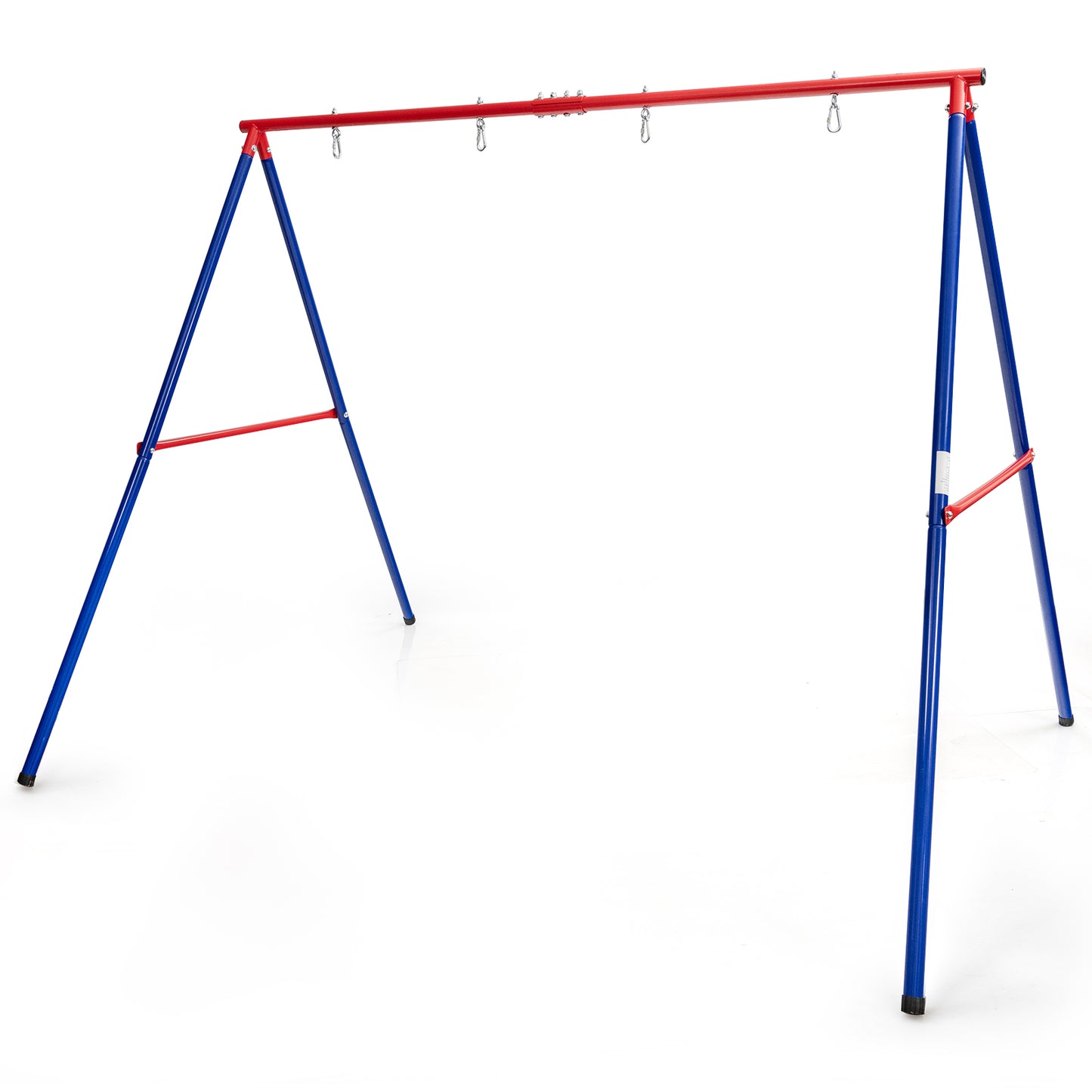 Large Metal Swing Stand with Heavy Duty A-Frame-Red