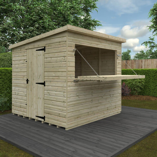 GardenArch 8x8w The  Bar Shed